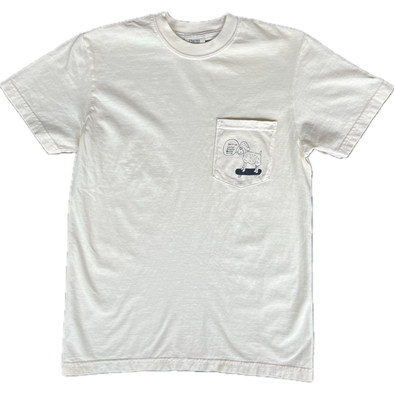 Prestige Out Of Step Pocket ivory Tee