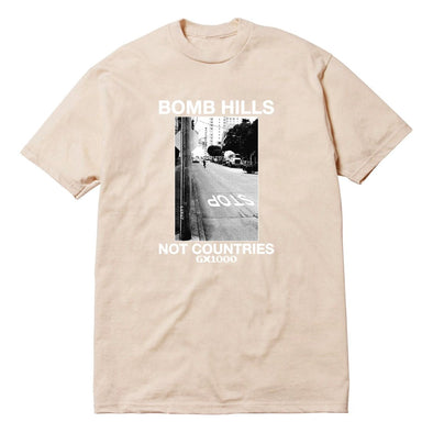 GX1000 Bomb Hills Not Countries sand Tee