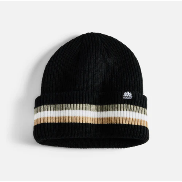 Autumn Simple Cuff black Beanie